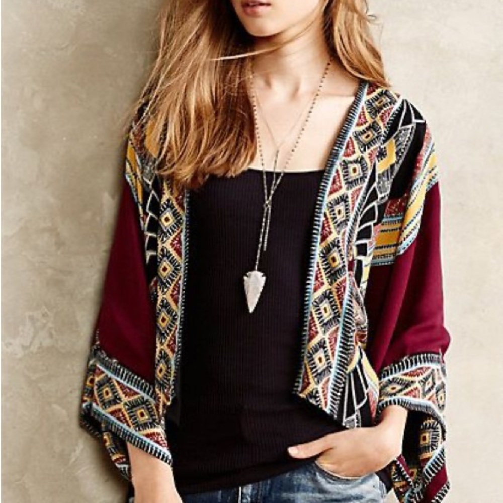 Greylin Geometric Blue and Brown Dress